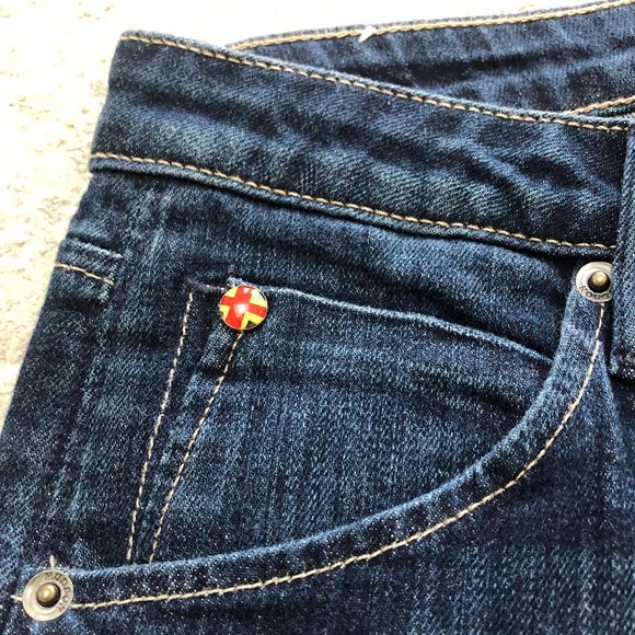 Hudson Midrise Carly Straight Leg 8 3/4 Front Rise - Size 30 Denim Jeans - Picture 4 of 8
